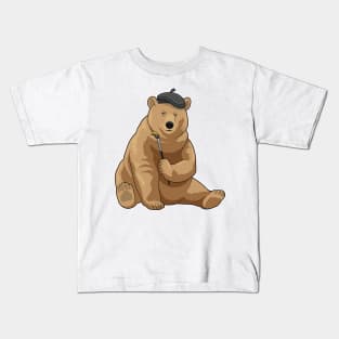 Bear Painter Paint brush Kids T-Shirt